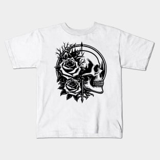 skull with arrow Kids T-Shirt